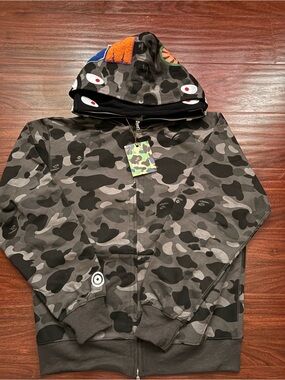 Grey Bape Zip up
